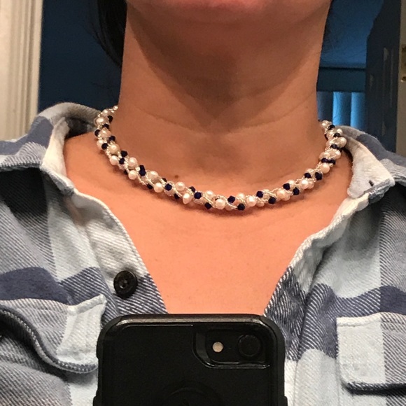 Freshwater pearls necklace bracelet set - Picture 7 of 7